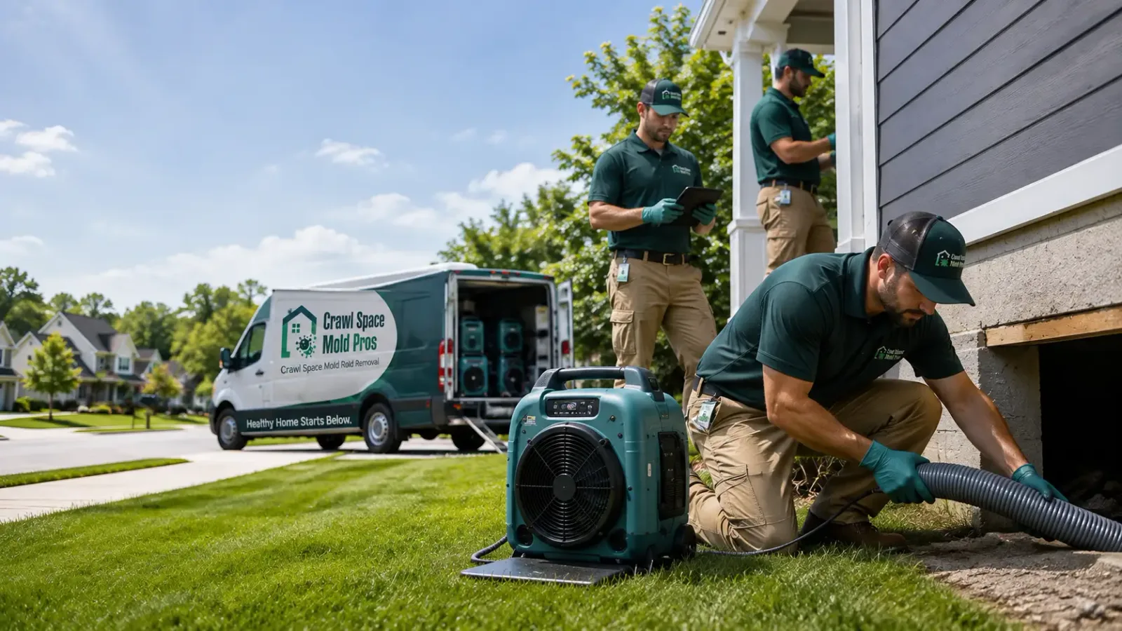 Crawl Space Mold Removal in Central City, IA